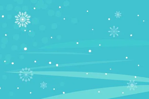 Blue Abstract Geometric Background with white snowflakes for Congratulatory New Illustrazione stock