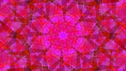 Blue Abstract Geometric Kaleidoscope Motion Background Stock Footage 332607724