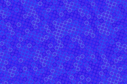 Blue abstract geometric pattern with squares and lines Stock Photos