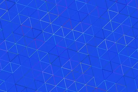 Blue abstract geometric pattern with triangles and lines Stock Illustration