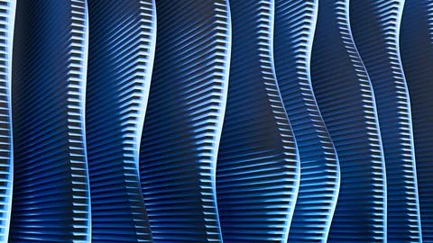 Blue abstract geometric polygon technology background Stock Illustration
