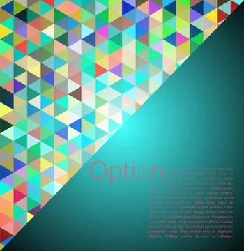 Blue Abstract Geometrical Background Stock Illustration