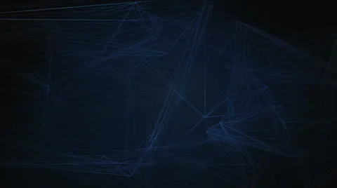 Blue abstract geometry. Geometry surfaces, lines. Stock-Footage 60208000