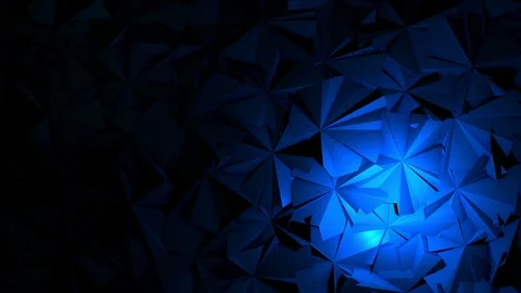 Blue abstract geometry triangle texture.... | Stock Video | Pond5