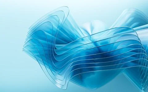 Blue abstract glass background, 3d rendering. Stock Illustration