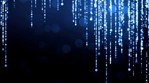 Blue Abstract Glitter Particles Stock Footage 97895816