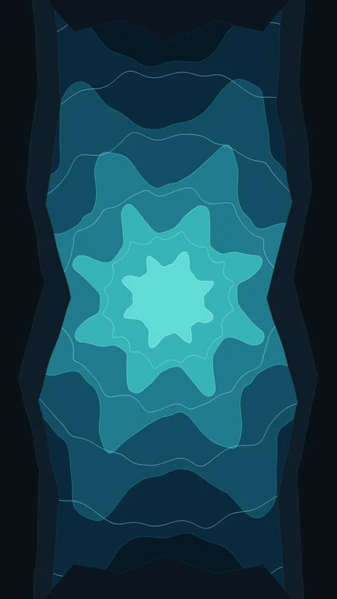 Blue abstract glowing star shape loop pattern texture line element shape Stock Footage 346736813