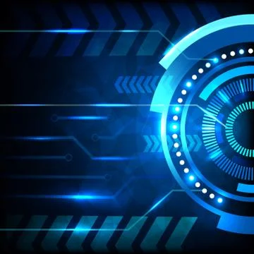 Blue abstract hi-tech background. Stock Illustration