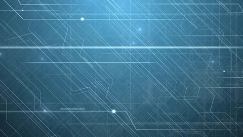Blue Abstract Hi-Tech Technology Pattern. Stock Footage 73163507