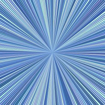 Blue abstract hypnotic striped ray burst background design Ilustração Stock