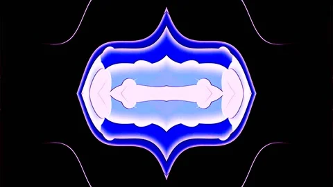 Blue Abstract Kaleidoscope 스톡 동영상 193364590