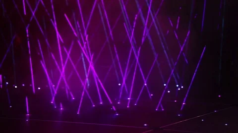 Blue abstract light effects background Stock Footage 76366062