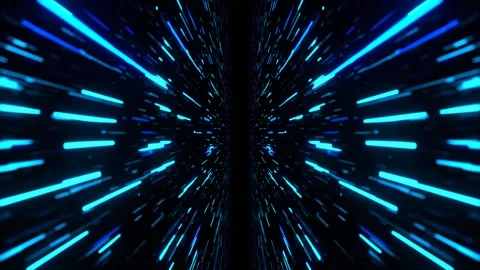 Blue Abstract Light Speed Effect Background VJ Loop in 4K 스톡 동영상 334718159