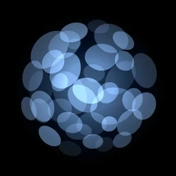 Blue Abstract Light Spot Background. Vector 库存插图