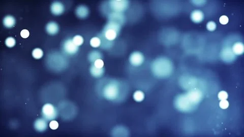 Blue Abstract Lights bokeh background loop Stock Illustration