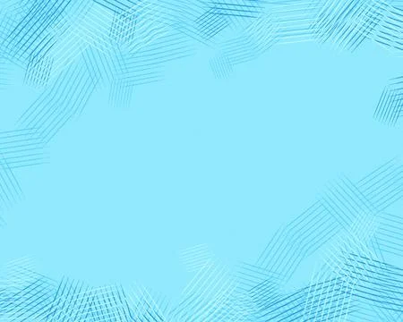 Blue Abstract Line Frame With Copy Space Stock Illustration