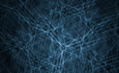 Blue abstract lines on a black background Stock Photos
