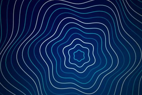 Blue abstract lines pattern with wave design on dark background Stock Photos