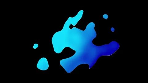 Blue abstract liquid gradient motion background Stock Footage 282595807