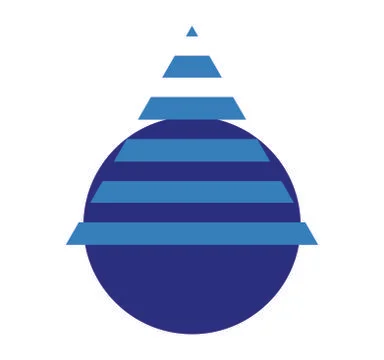 Blue abstract logo Stock Illustration