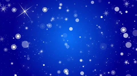 Blue abstract loop background, snowflakes Stock Footage 54750685