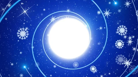 Blue abstract loop background, snowflakes Stock Footage 54752977