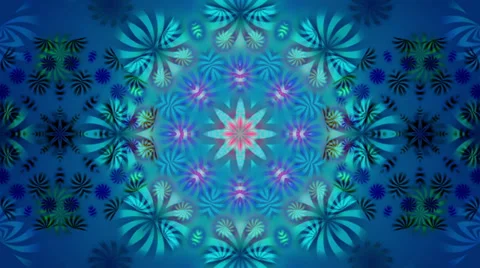 Blue abstract loop motion background, kaleidoscope Stock Footage 39671518