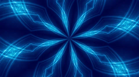 Blue abstract loop motion background, kaleidoscope light Stock Footage 39671552