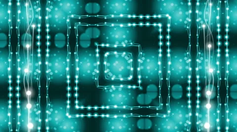 Blue abstract loop motion background, kaleidoscope light Stock Footage 42639296