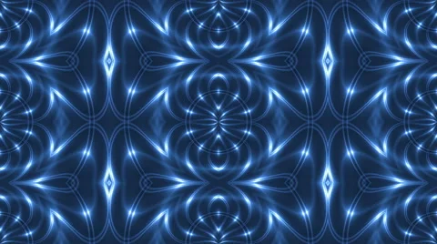 Blue abstract loop motion background, kaleidoscope light Stock Footage 47378529