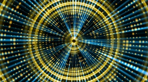 Blue abstract loop motion background, yellow circle Stock Footage 47755935