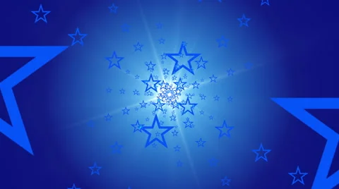 Blue abstract loop motion background, stars Stock Footage 49211924