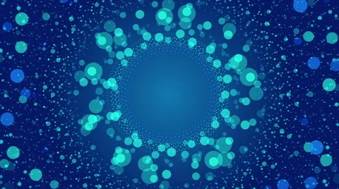 Blue abstract loop motion background, particle element Vidéo 49703738
