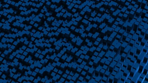 Blue Abstract Looped Cubes Background Video stock 99373789