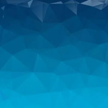 Blue Abstract Low Poly Geometric Gradient Polygonal Background Vector Stock Illustration