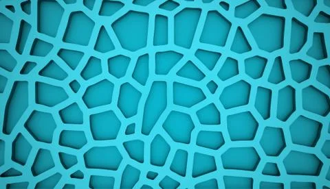 Blue abstract mesh concept rendered Stock Illustration