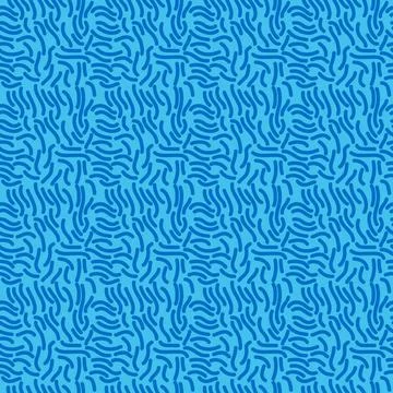 Blue abstract minimal seamless repeat pattern. Stock Illustration