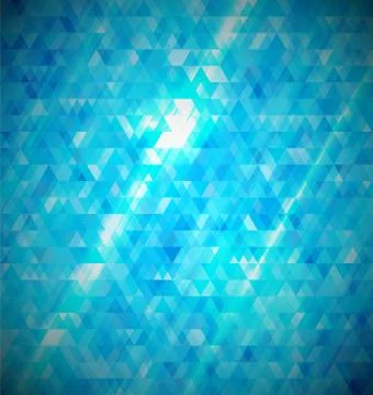Blue abstract mosaic background. Stock Illustration