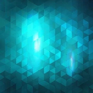 Blue abstract mosaic background. Stock Illustration