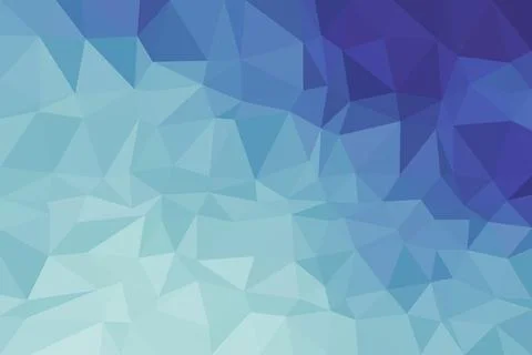 Blue abstract mosaic background with polygon shapes Stock Illustration