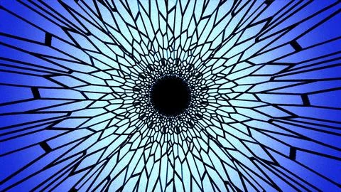 Blue Abstract Mosaic Geometric Web Network Concept Background Illustrazione stock