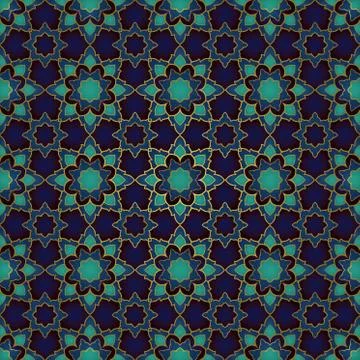 Blue abstract mosaic. Illustrazione stock