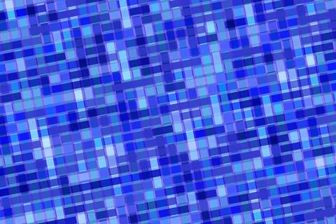 Blue abstract mosaic pattern with small square tiles Stock Photos