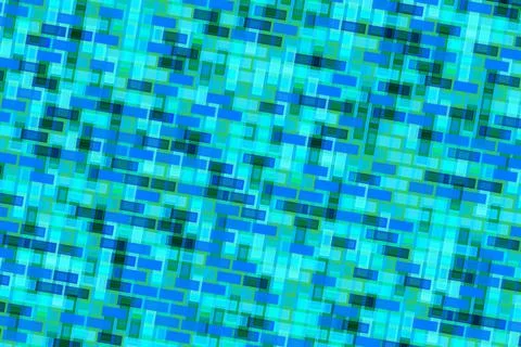 Blue abstract mosaic pattern with small square tiles Stock Photos
