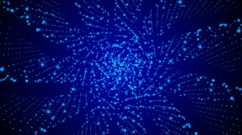 Blue abstract motion background, particle, loop Stock Footage 49934521