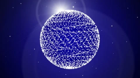 Blue abstract motion background, particle, loop Stock Footage 49953087