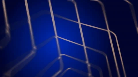 Blue Abstract Motion Background With Silver Vector Lines Stock Footage 25485950