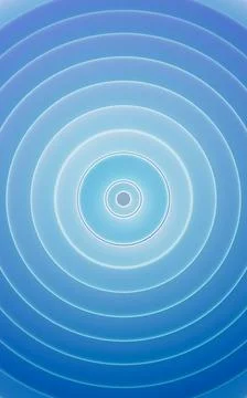 Blue abstract multi-layered curved background, 3d rendering. イラスト素材