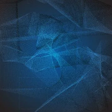 Blue abstract network background Stock Illustration