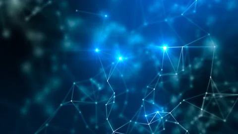 Blue abstract network connections concept Stock Footage 170197115